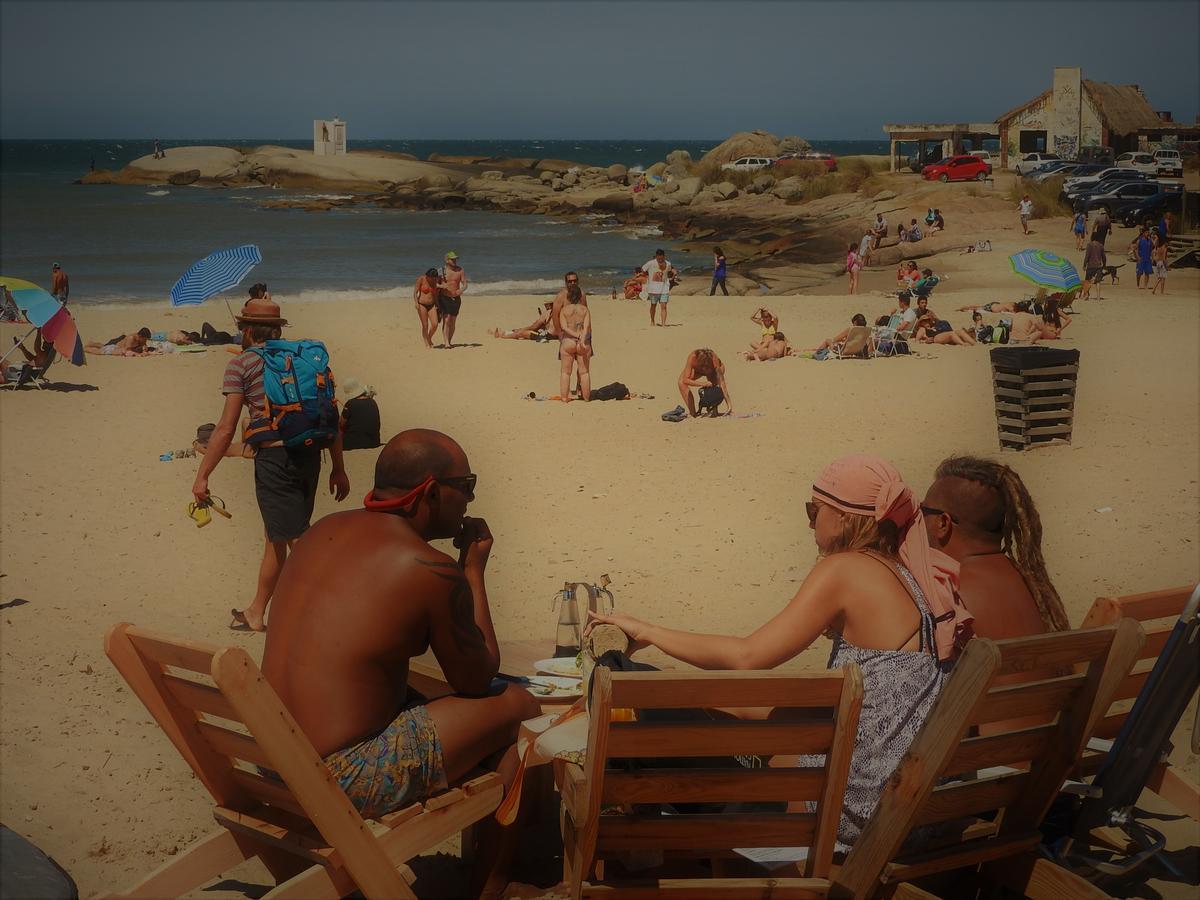 Complejo Viejo Blanco Hotell Punta Del Diablo Exteriör bild